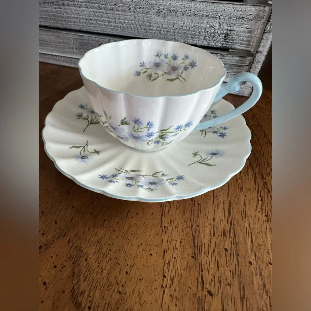 Vintage Rare Shelley English Bone China tea cup and saucer Excellent condition